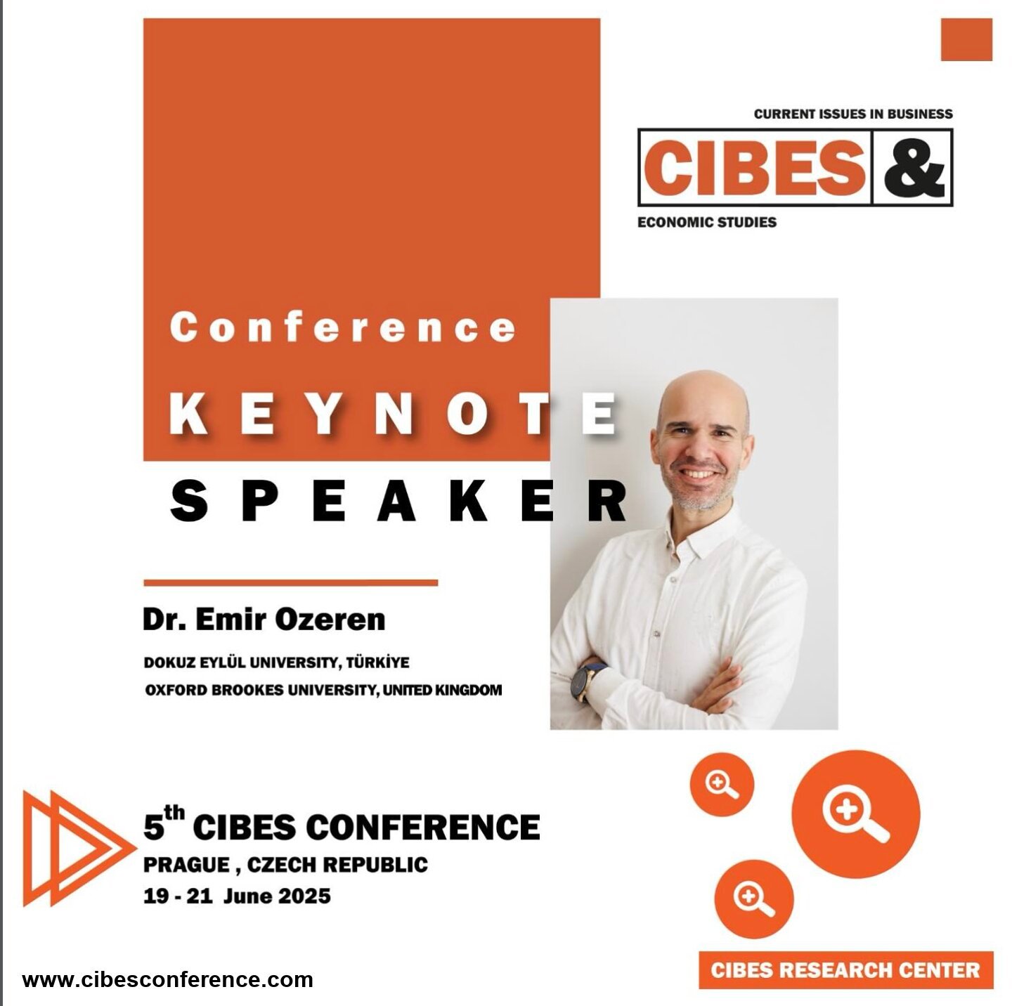 CIBES 5th Conference keynote speaker — Dr. Emir Ozeren, Prague 2025